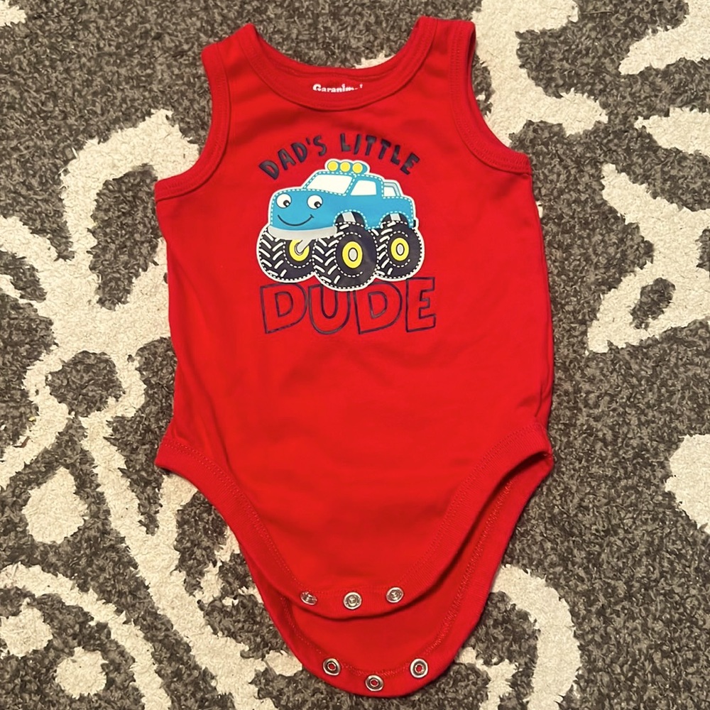 Dad's little dude monster truck shirt